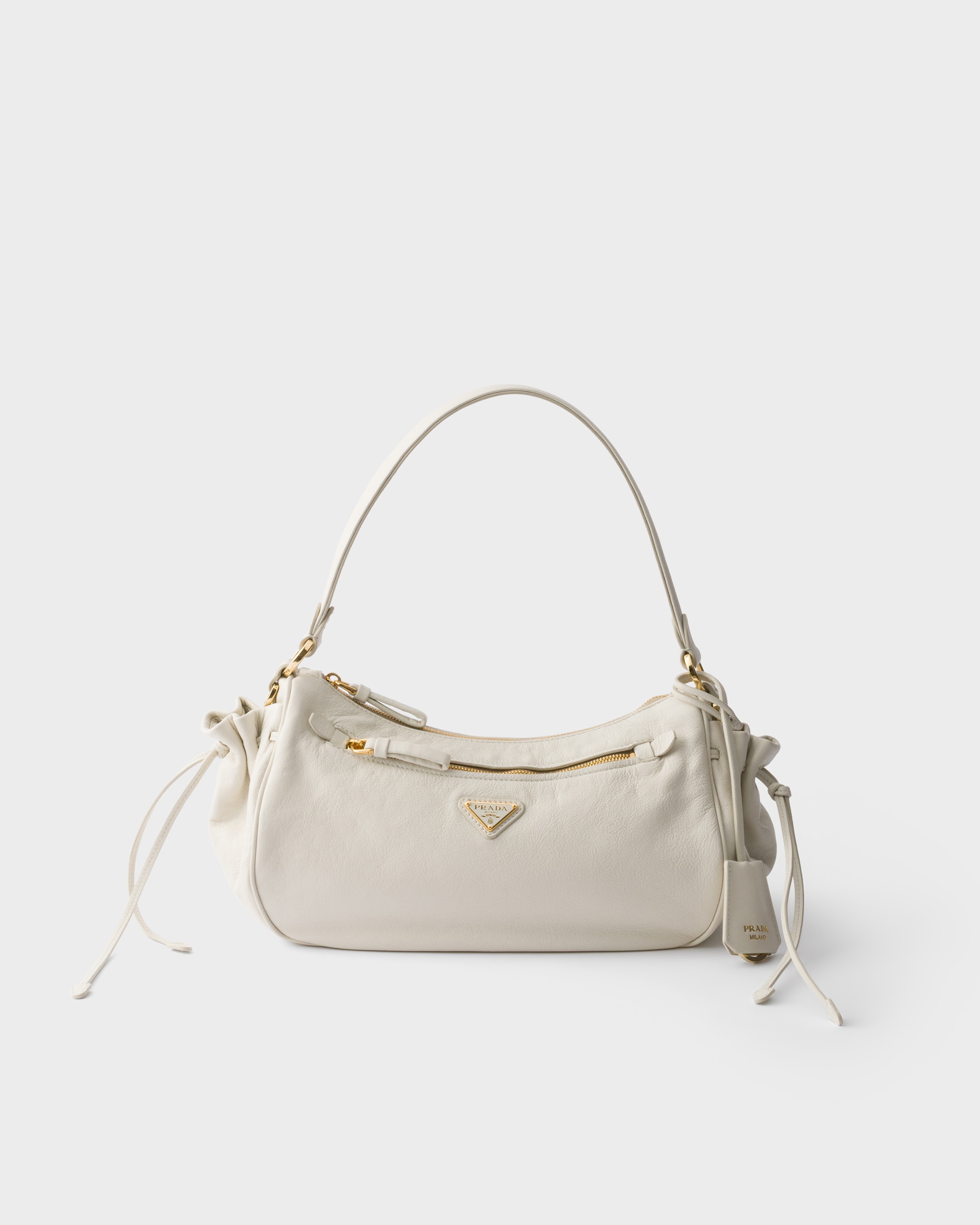 ホワイト スモール レザー バッグ | PRADA - 日本