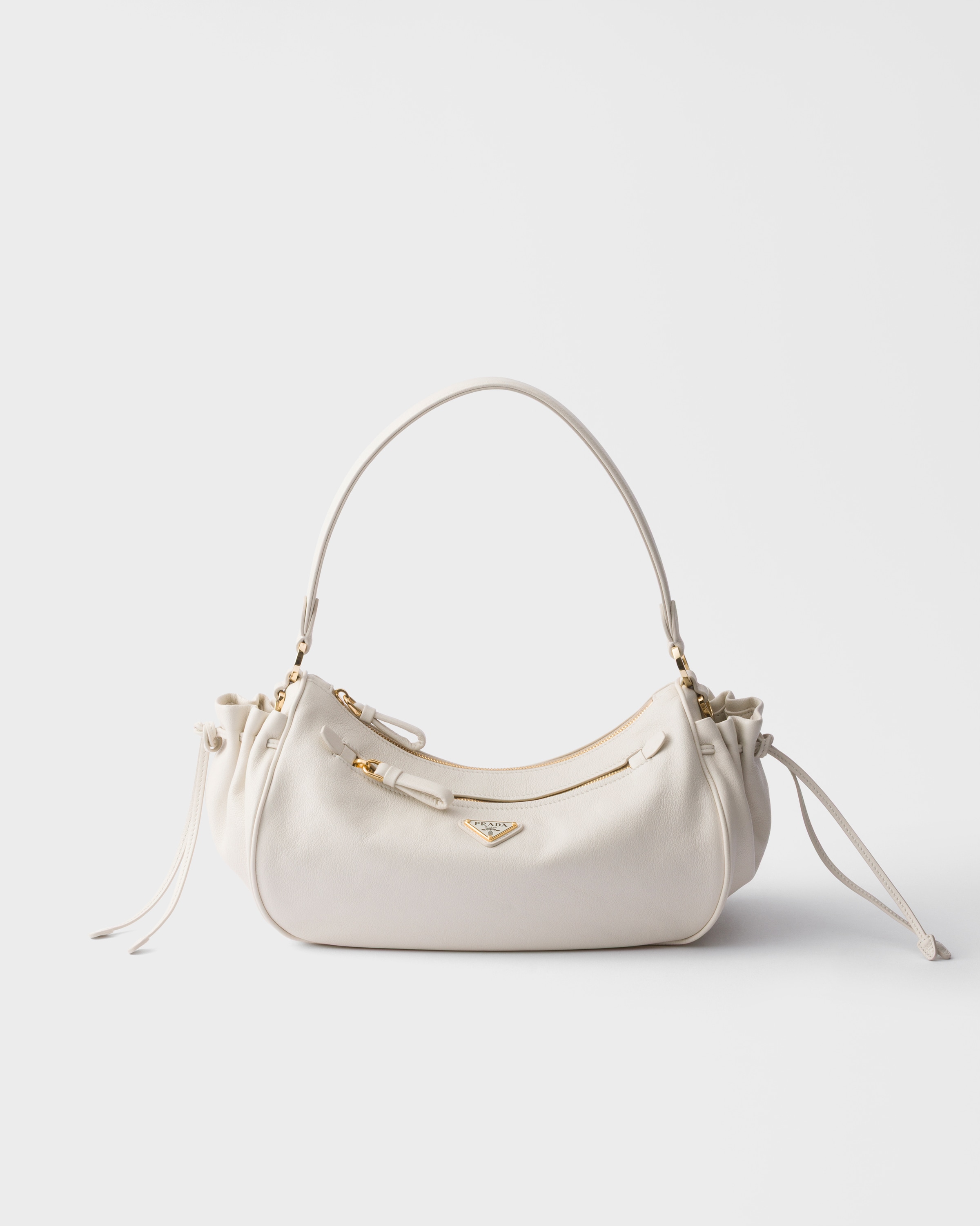 Y*a様 PRADA ドローストリングバッグ ホワイト PRADA Leather mini shoulder bag 1BH191_2DKV_F0009_V_3OO – BORDER-GARA