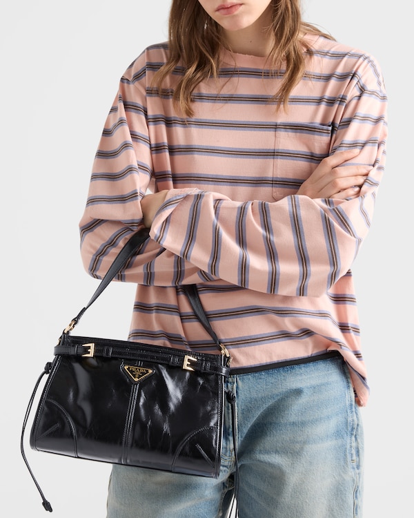 Kleine Prada Bonnie Handtasche aus Leder - Schwarz Kleine Prada Bonnie Handtasche aus Leder - Schwarz