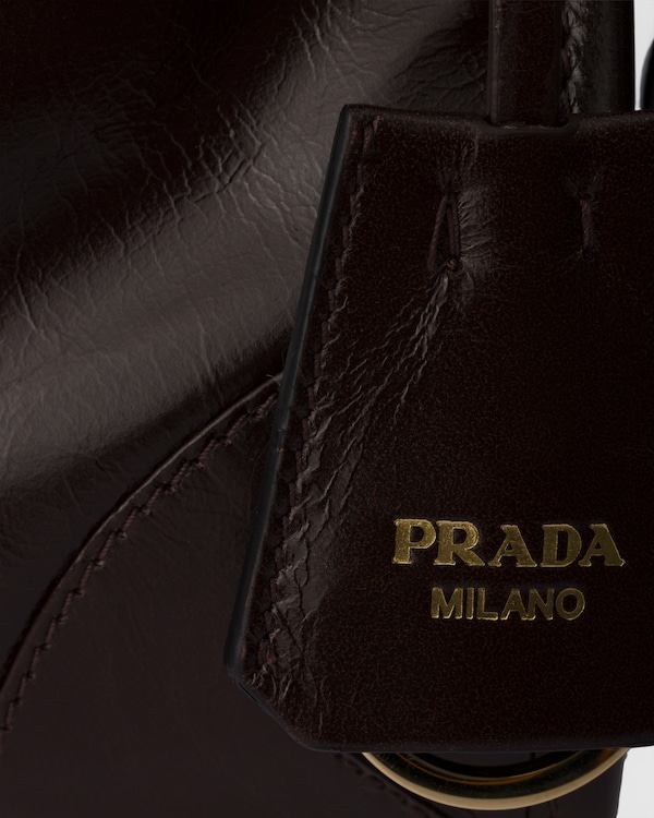Prada Bonnie small leather handbag - Dark Brown Prada Bonnie small leather handbag - Dark Brown