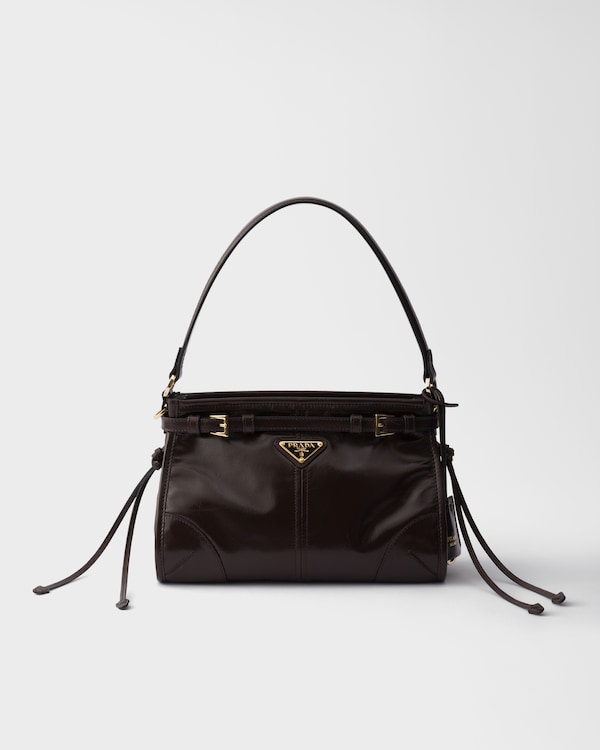 Prada Bonnie small leather handbag - Dark Brown Prada Bonnie small leather handbag - Dark Brown