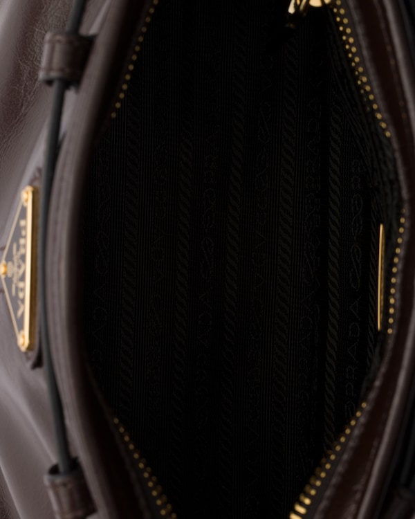 Prada Bonnie small leather handbag - Dark Brown Prada Bonnie small leather handbag - Dark Brown