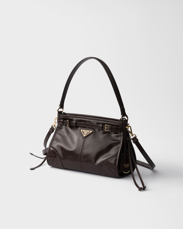Prada Bonnie small leather handbag - Dark Brown Prada Bonnie small leather handbag - Dark Brown