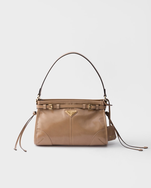 Prada Bonnie small leather handbag - Cameo Prada Bonnie small leather handbag - Cameo