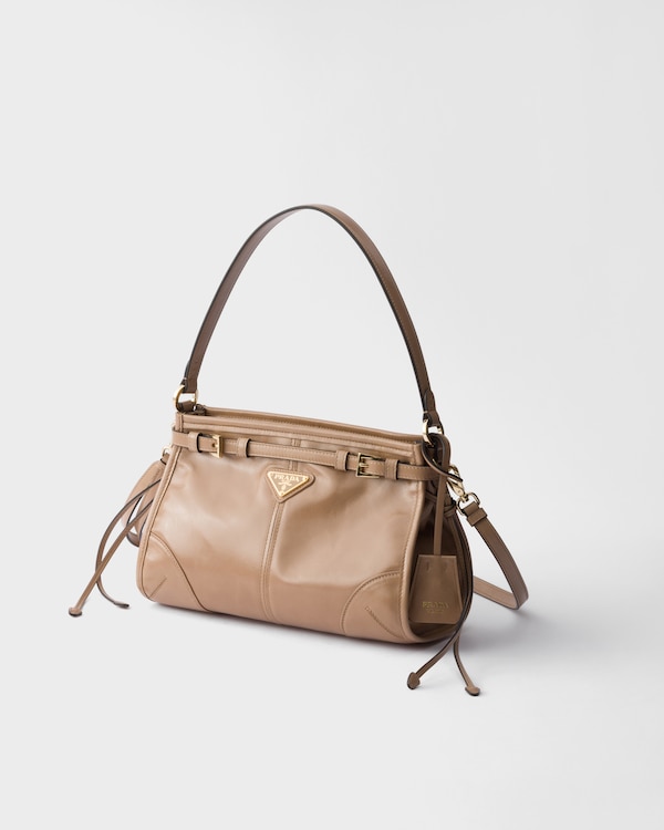 Prada Bonnie small leather handbag - Cameo Prada Bonnie small leather handbag - Cameo