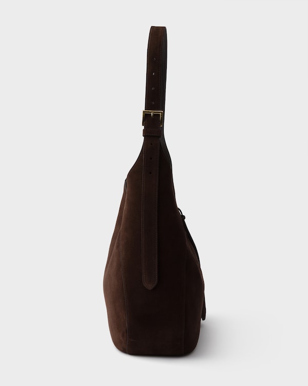 Large suede bag - Dark Brown Large suede bag - Dark Brown