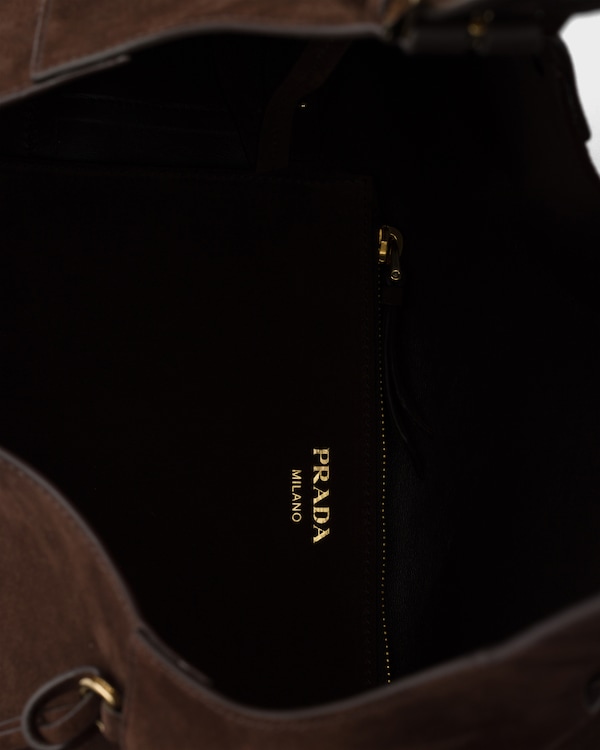 Large suede bag - Dark Brown Large suede bag - Dark Brown