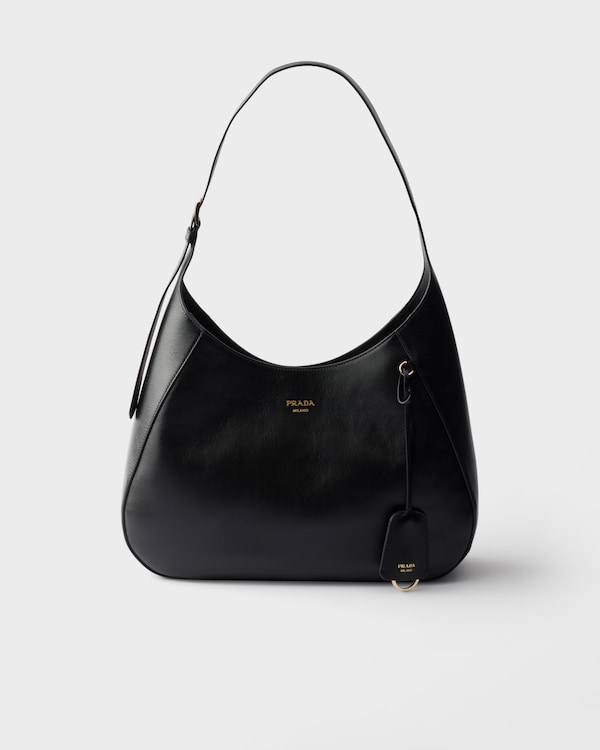 Grand sac Prada Boogie en cuir - Noir Grand sac Prada Boogie en cuir - Noir