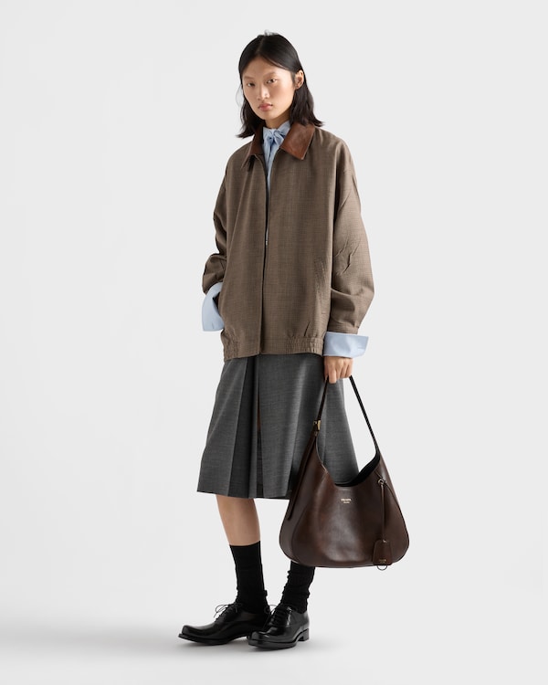 Prada Boogie large leather bag - Cocoa Brown Prada Boogie large leather bag - Cocoa Brown