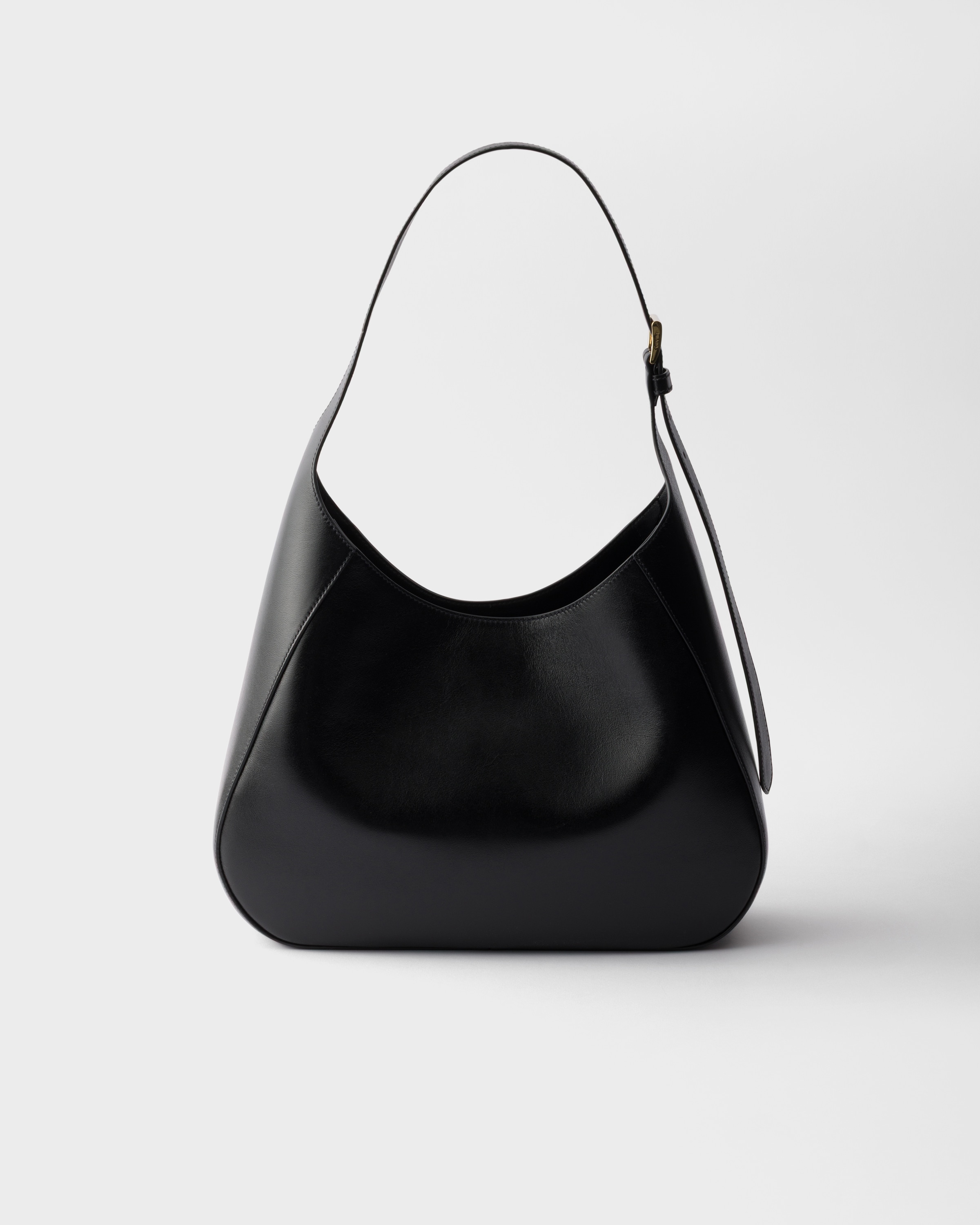ブラック プラダ ブギ ミディアム レザー バッグ | PRADA - 日本