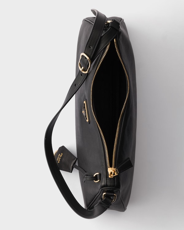 Prada Aimée large nappa leather bag - Black Prada Aimée large nappa leather bag - Black