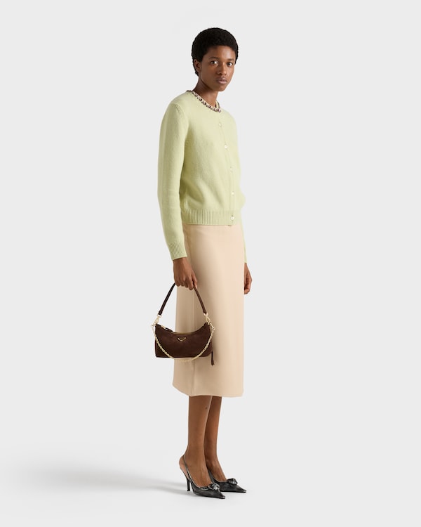 Suede mini-bag - Dark Brown Suede mini-bag - Dark Brown