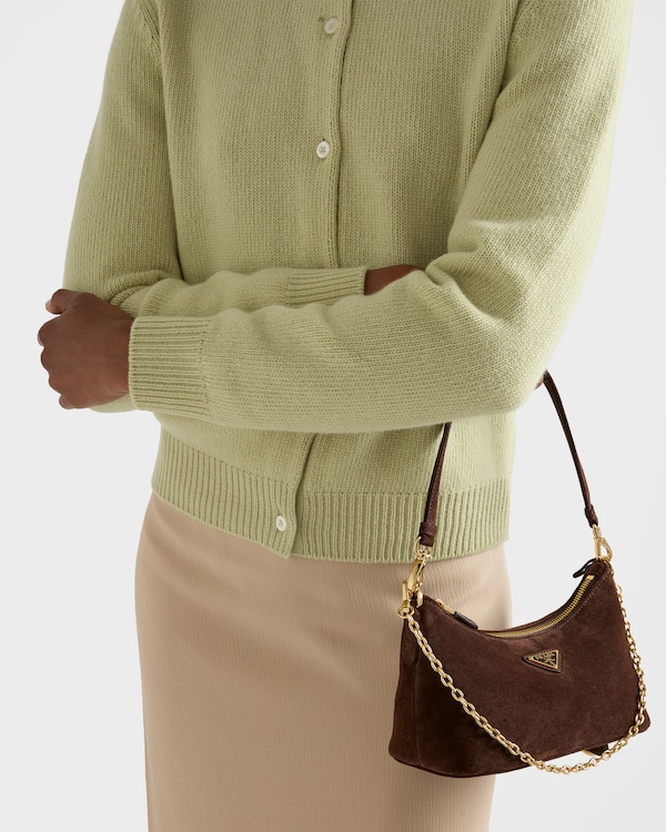 Suede mini-bag - Dark Brown Suede mini-bag - Dark Brown