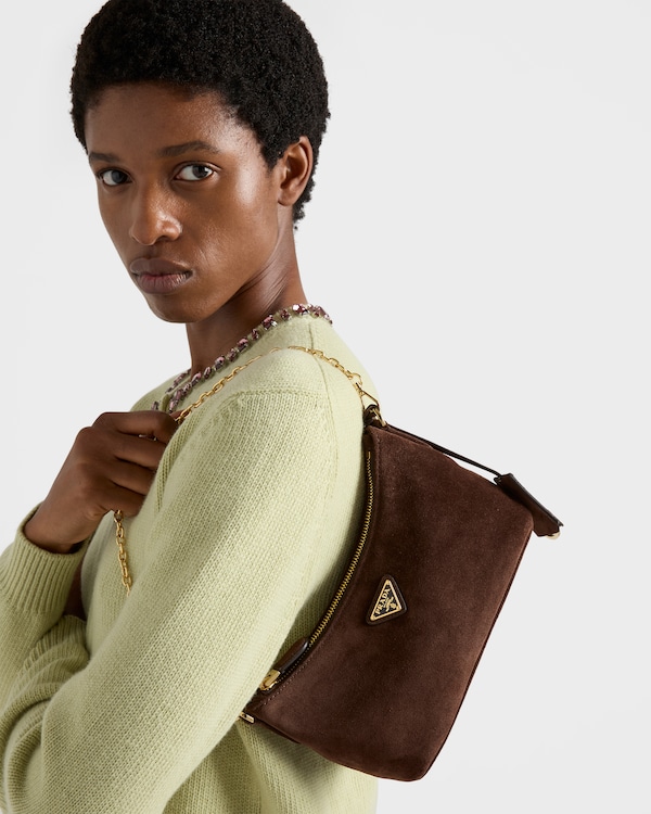 Suede mini-bag - Dark Brown Suede mini-bag - Dark Brown