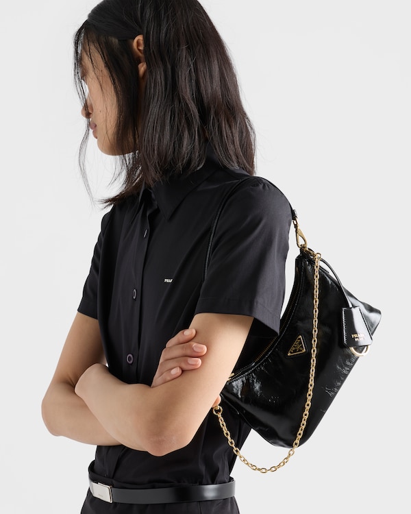 Mini bolsa em couro - Preto Mini bolsa em couro - Preto