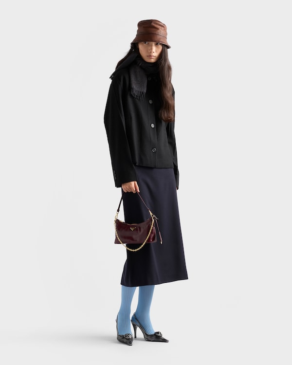 Leather mini-bag - Burgundy Leather mini-bag - Burgundy