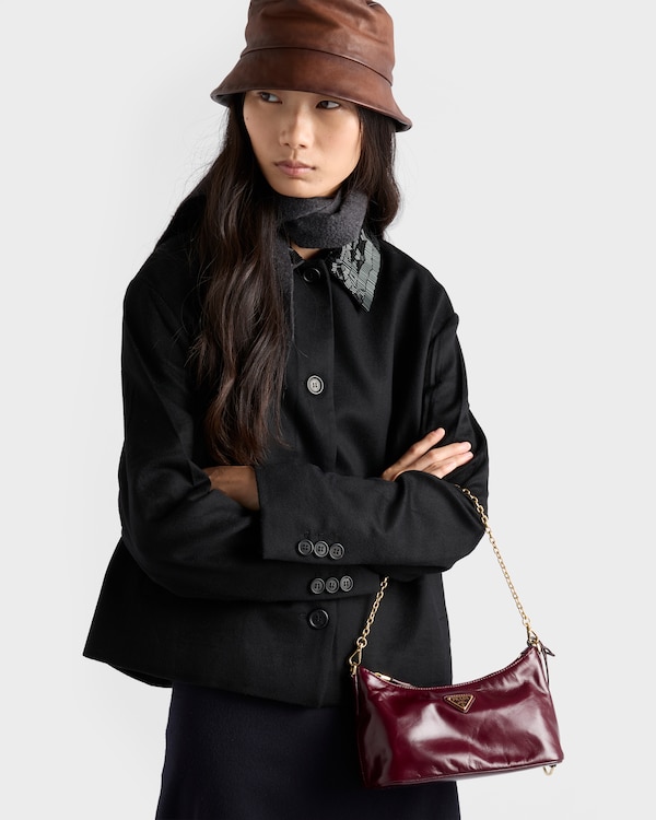 Leather mini-bag - Burgundy Leather mini-bag - Burgundy
