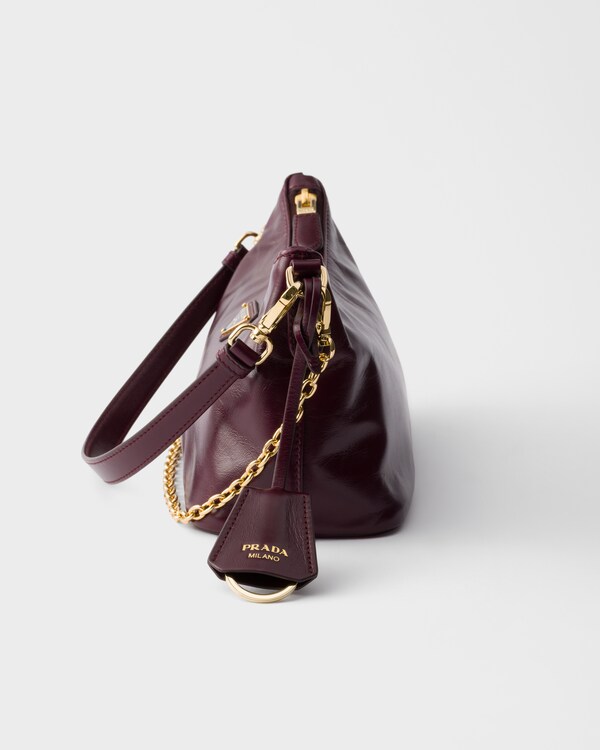 Leather mini-bag - Burgundy Leather mini-bag - Burgundy