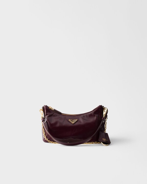 Leather mini-bag - Burgundy Leather mini-bag - Burgundy