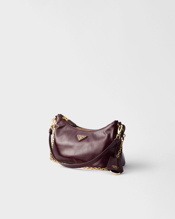 Leather mini-bag - Burgundy Leather mini-bag - Burgundy