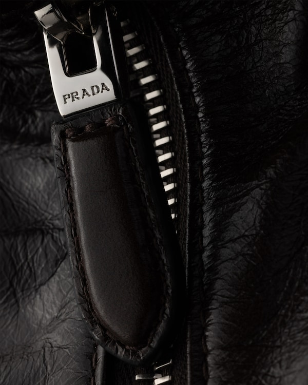 Prada Chérie leather mini-bag - Dark Brown Prada Chérie leather mini-bag - Dark Brown