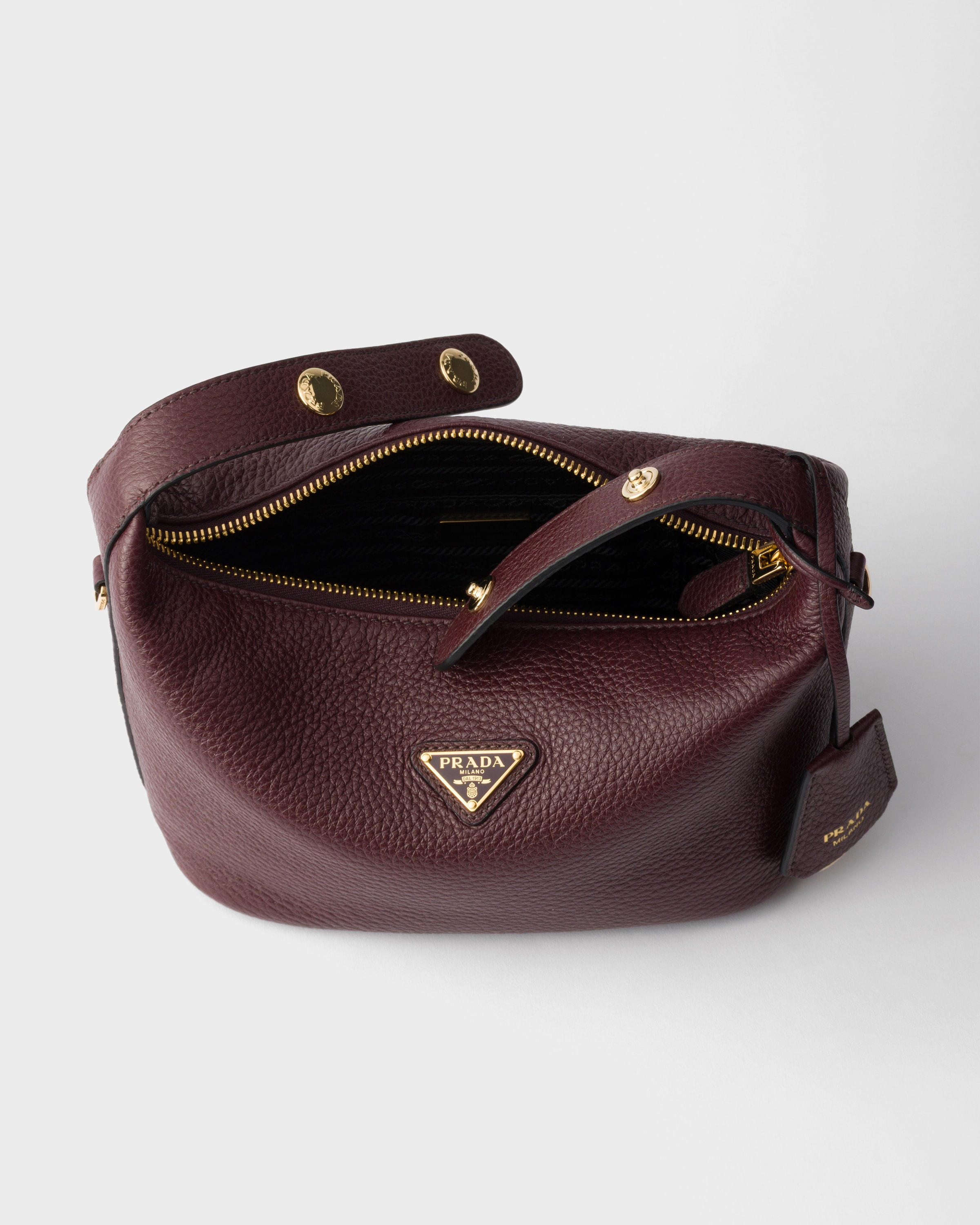 バーガンディ プラダ シェリ レザー ミニバッグ | PRADA - 日本