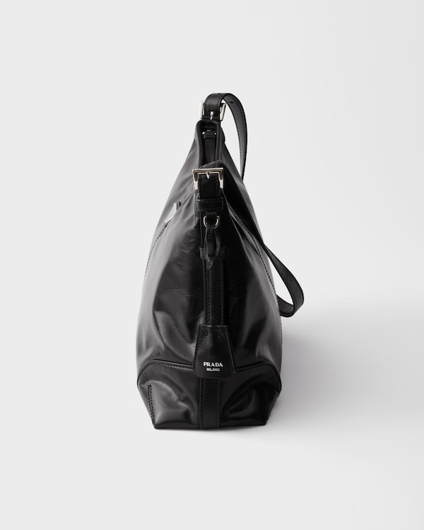 Prada Aimèe large leather shoulder bag - Black Prada Aimèe large leather shoulder bag - Black