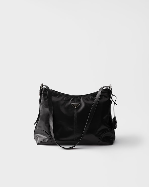 Prada Aimèe large leather shoulder bag - Black Prada Aimèe large leather shoulder bag - Black