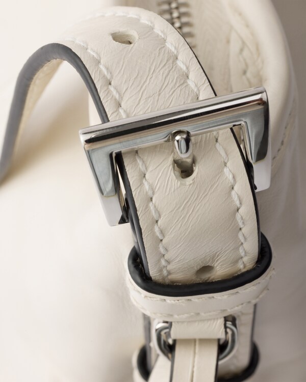 Prada Aimèe large leather shoulder bag - White Prada Aimèe large leather shoulder bag - White