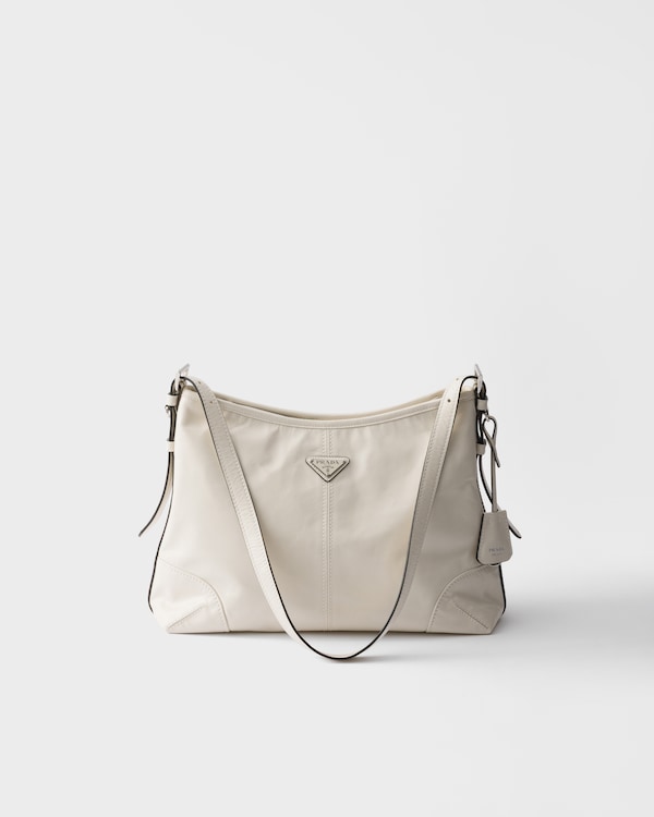 Prada Aimèe large leather shoulder bag - White Prada Aimèe large leather shoulder bag - White