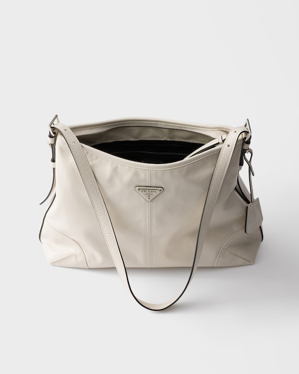 Prada Aimèe large leather shoulder bag - White Prada Aimèe large leather shoulder bag - White
