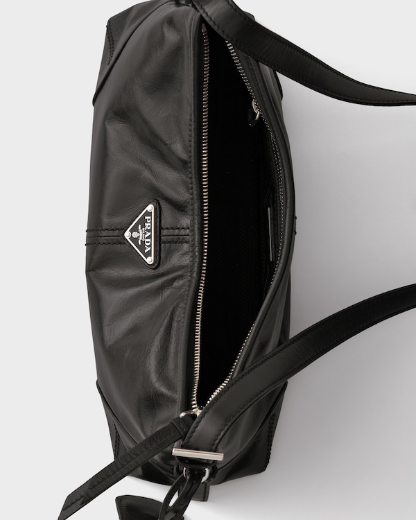 Prada Aimèe medium leather shoulder bag - Black Prada Aimèe medium leather shoulder bag - Black
