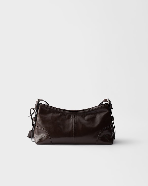 Prada Aimèe medium leather shoulder bag - Dark Brown Prada Aimèe medium leather shoulder bag - Dark Brown