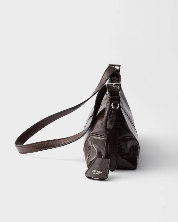 Prada Aimèe medium leather shoulder bag - Dark Brown Prada Aimèe medium leather shoulder bag - Dark Brown