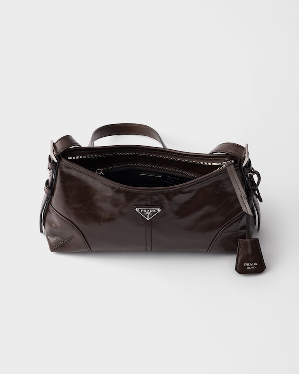 Prada Aimèe medium leather shoulder bag - Dark Brown Prada Aimèe medium leather shoulder bag - Dark Brown
