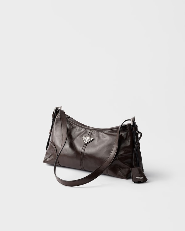 Prada Aimèe medium leather shoulder bag - Dark Brown Prada Aimèe medium leather shoulder bag - Dark Brown