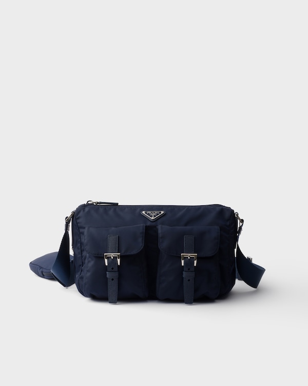 Re-Nylon shoulder bag - Baltic Blue Re-Nylon shoulder bag - Baltic Blue
