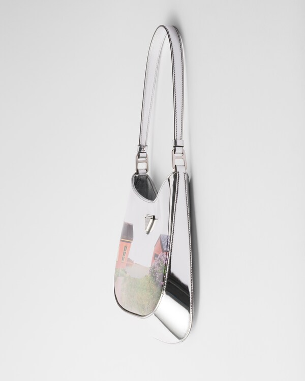 Prada Cleo printed brushed leather shoulder bag Prada Cleo printed brushed leather shoulder bag