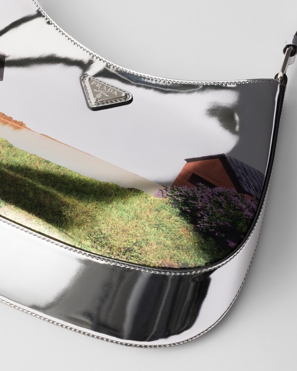 Prada Cleo printed brushed leather shoulder bag Prada Cleo printed brushed leather shoulder bag