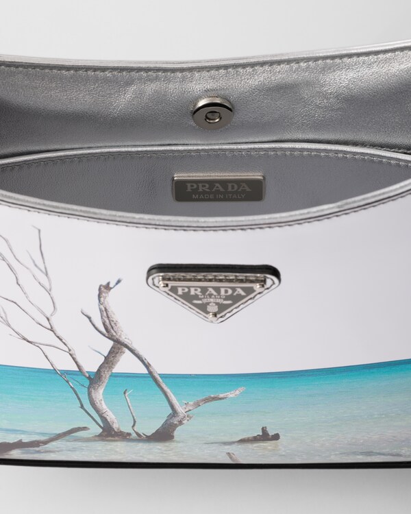 Prada Cleo printed brushed leather shoulder bag Prada Cleo printed brushed leather shoulder bag