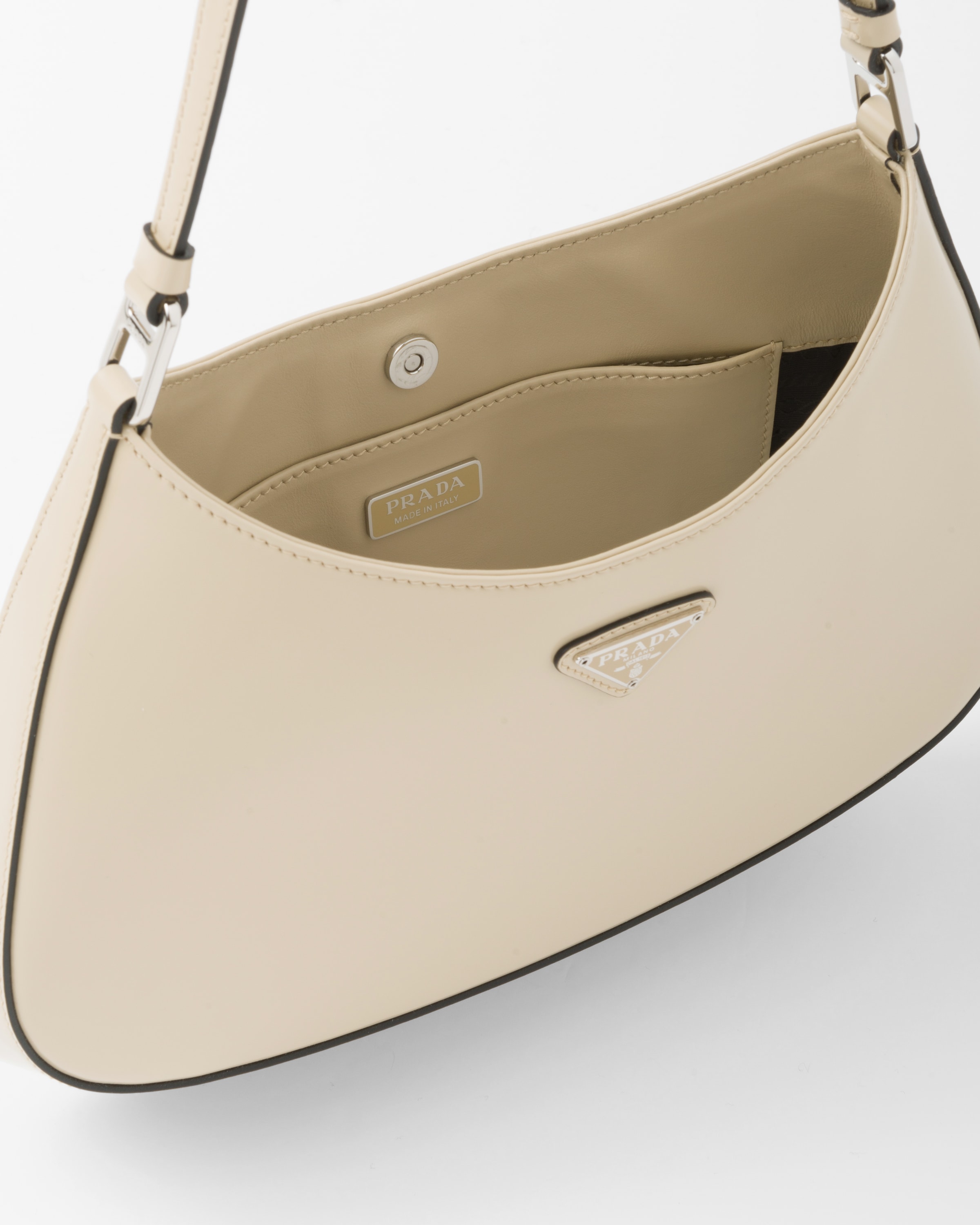 Desert Prada Cleo brushed leather shoulder bag | PRADA