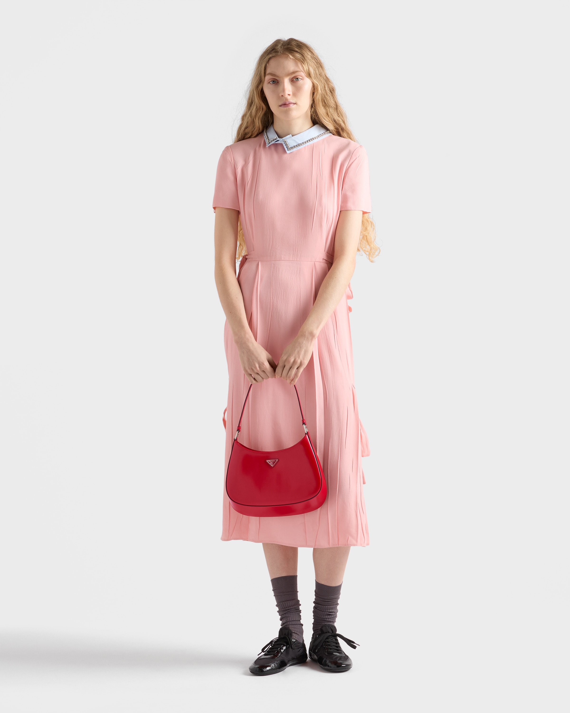 prada prada cleo 亮面皮革单肩包 2