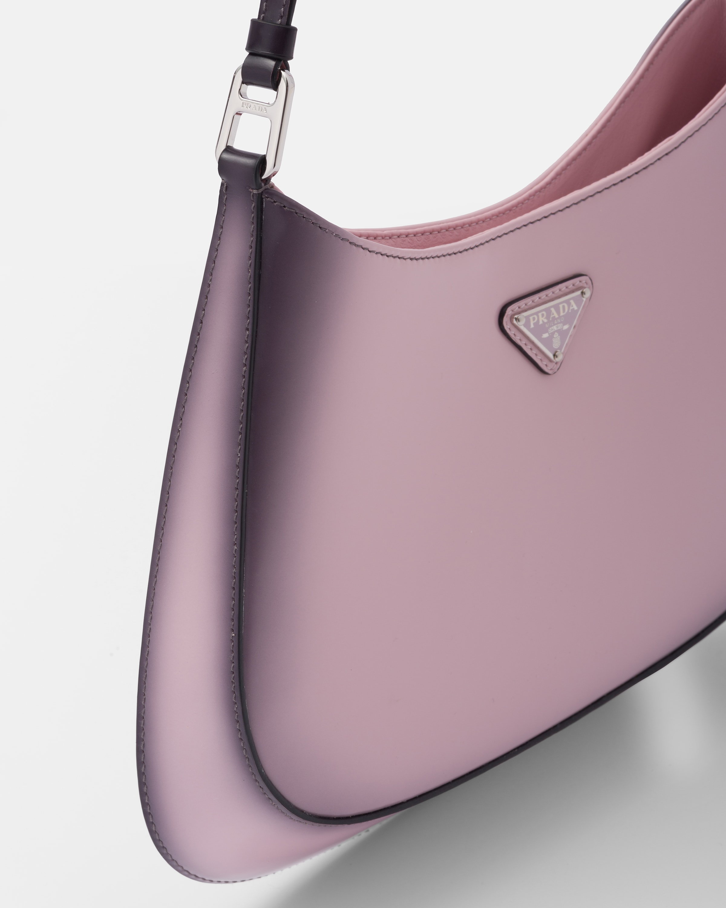 Prada Double Saffiano Leather Mini-bag In Gradient Alabaster Pink