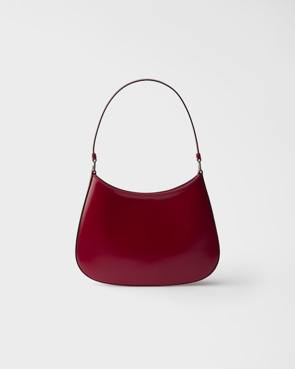 Prada Cleo brushed leather shoulder bag - Ruby red Prada Cleo brushed leather shoulder bag - Ruby red