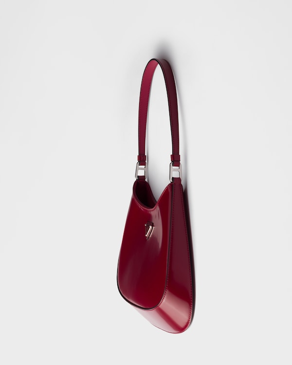 Prada Cleo brushed leather shoulder bag - Ruby red Prada Cleo brushed leather shoulder bag - Ruby red