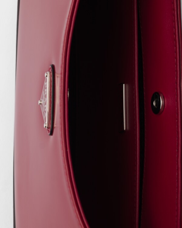 Prada Cleo brushed leather shoulder bag - Ruby red Prada Cleo brushed leather shoulder bag - Ruby red