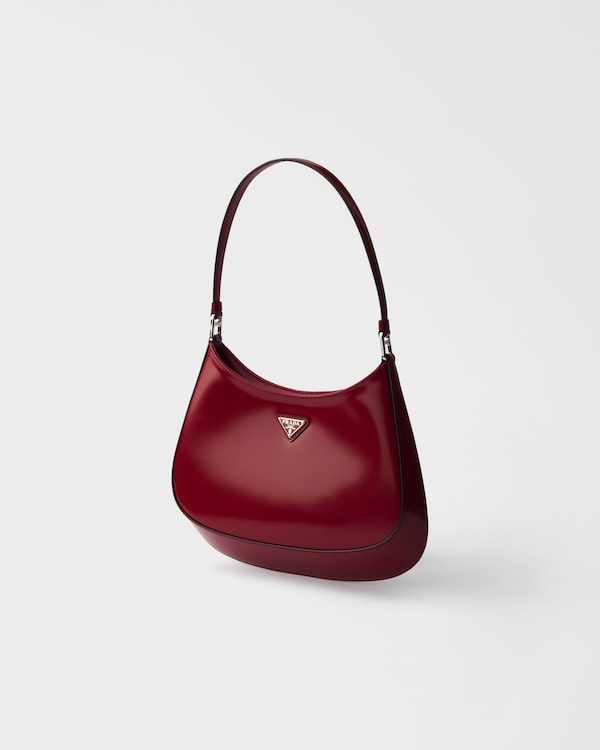 Prada Cleo brushed leather shoulder bag - Ruby red Prada Cleo brushed leather shoulder bag - Ruby red