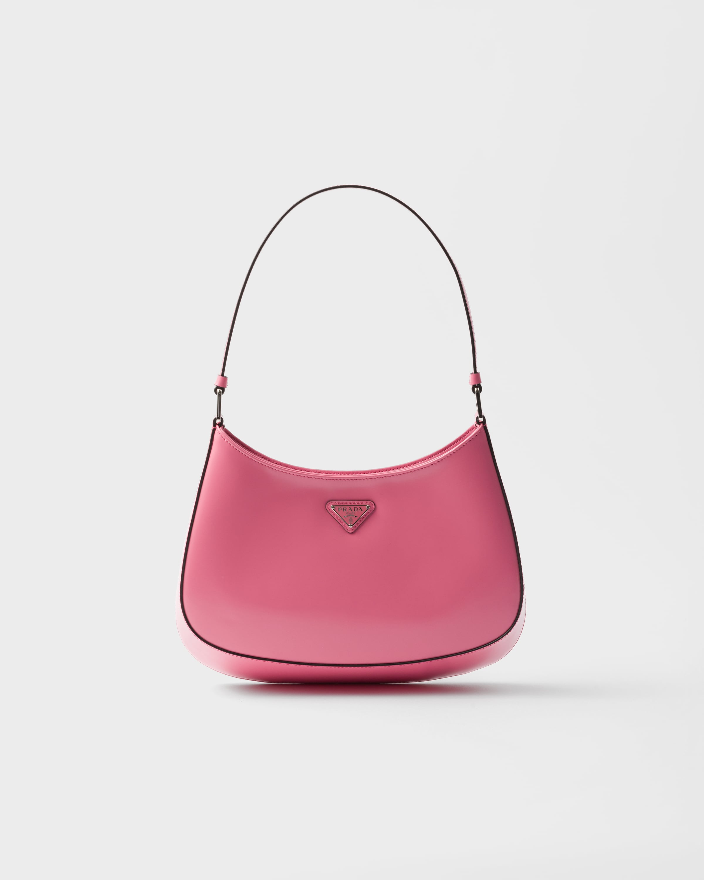 Begonia Prada Cleo Brushed Leather Shoulder Bag | PRADA
