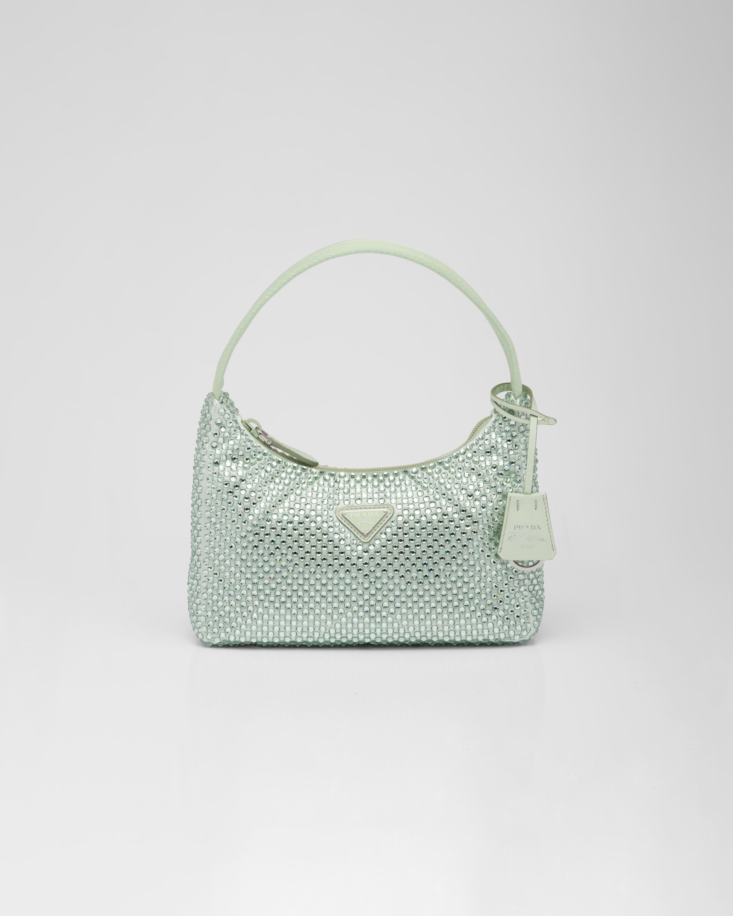 New Prada Satin Mini-Bag with Crystals