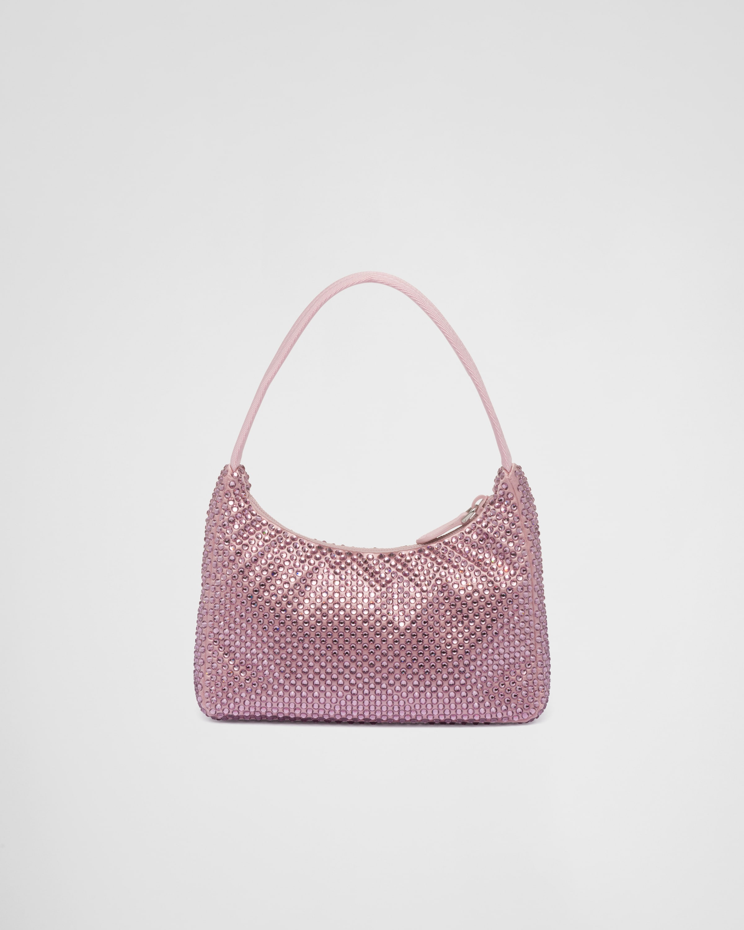 Prada Mini Galleria Crystal-embellished Tote Bag - Pink